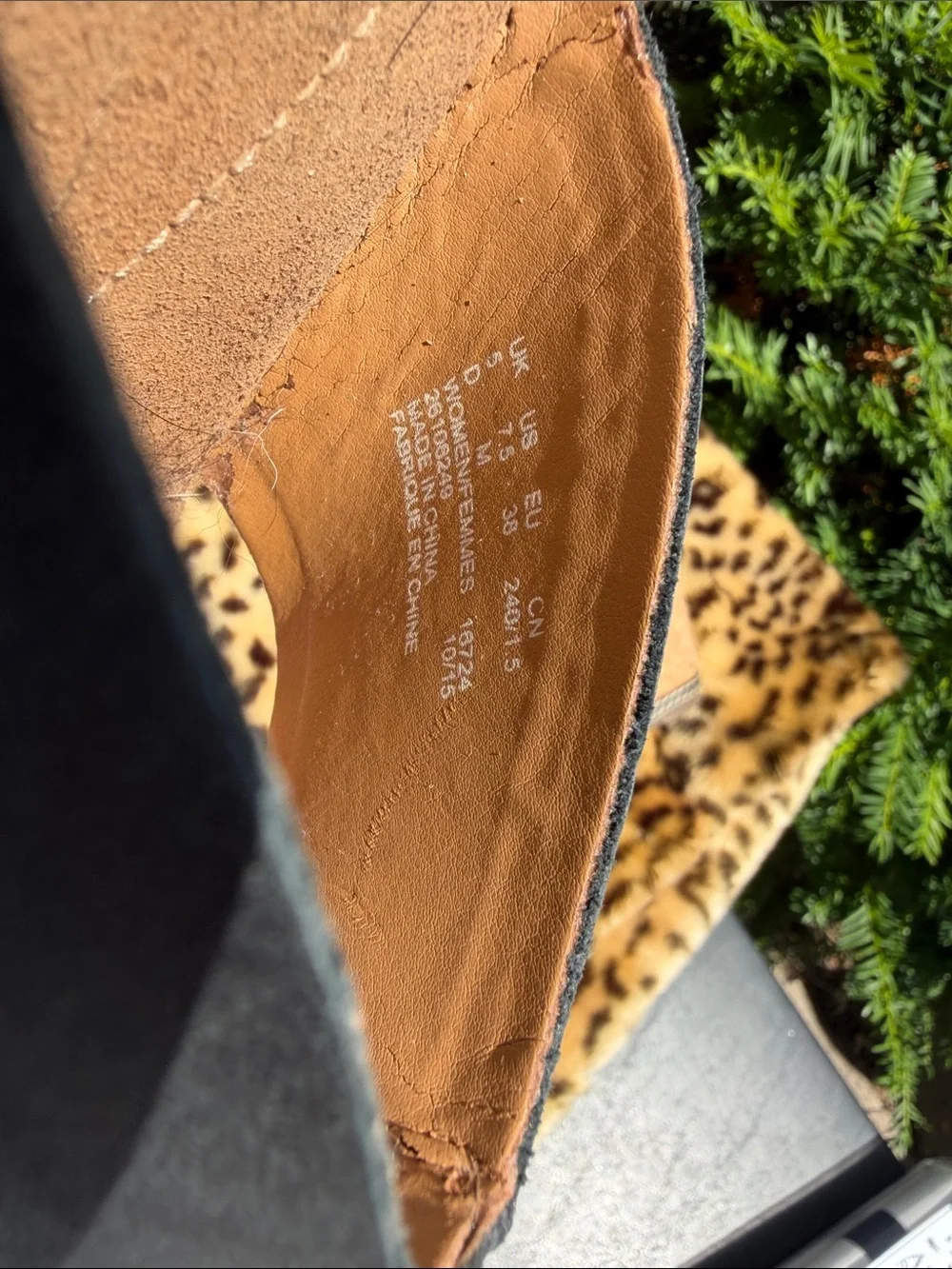 Clarks Black Cork Wedge Slide Sandals 7.5